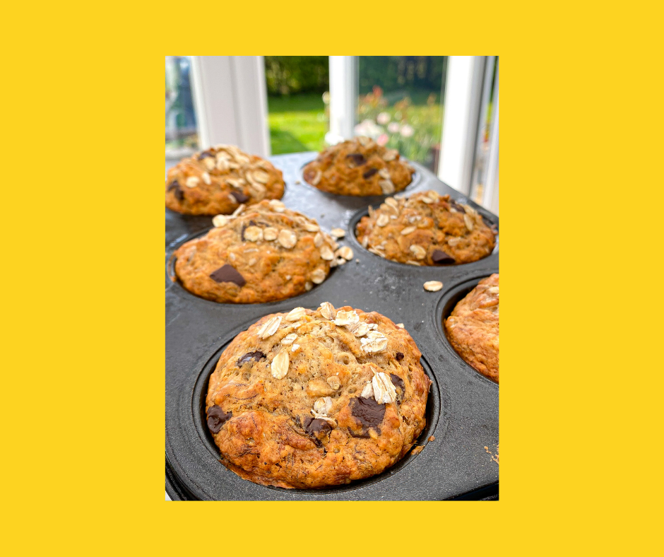 Chocolate Chip & Oat Muffins