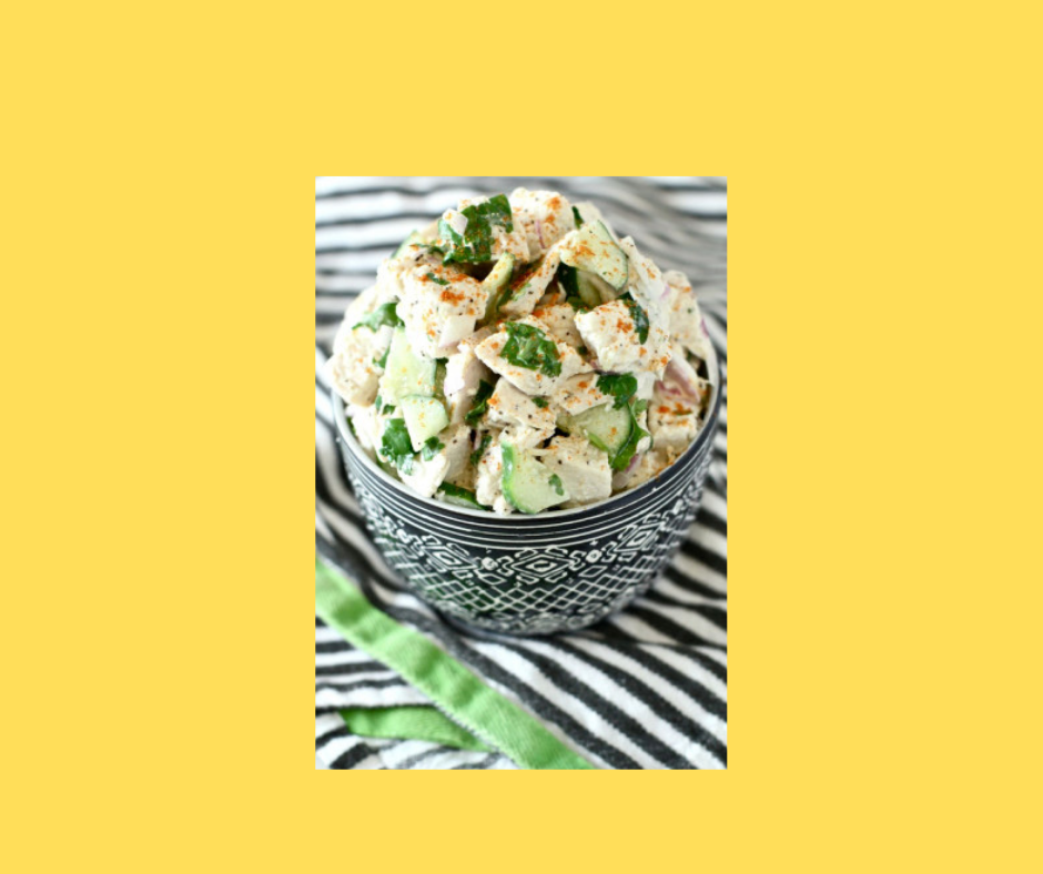 Chicken Salad with Cucumber & Yoghurt Dressing