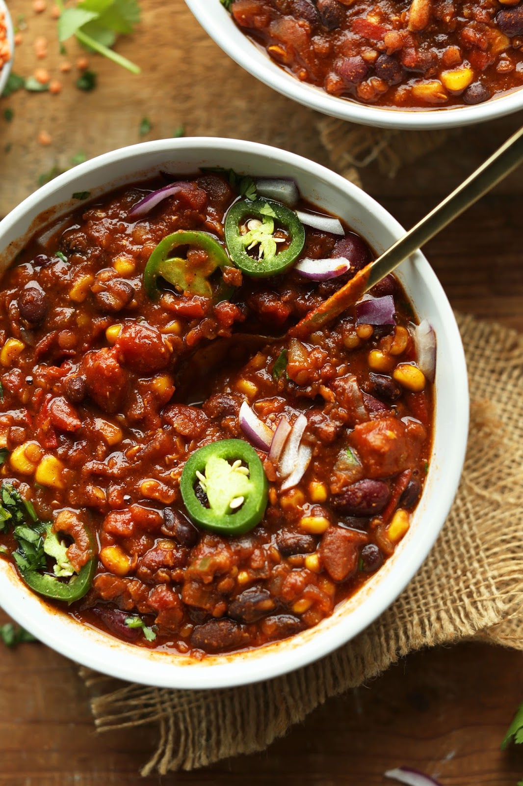 Black Bean & Lentil Chilli